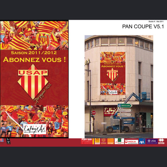 Pan de coupe Communication campagne abonnement